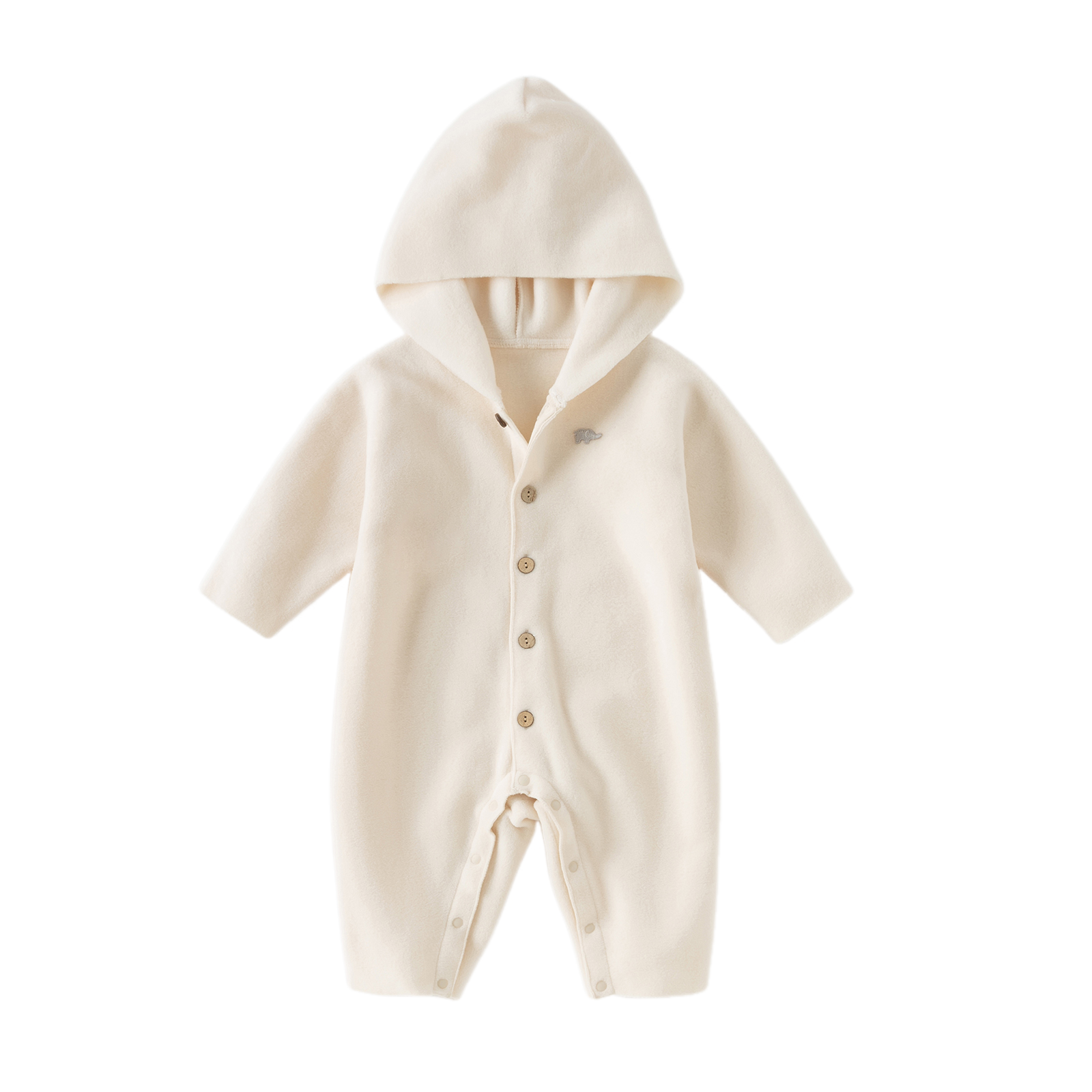 Dave&Bella Baby Girls/Boys Indoor Antistatic Hooded Crawling Romper