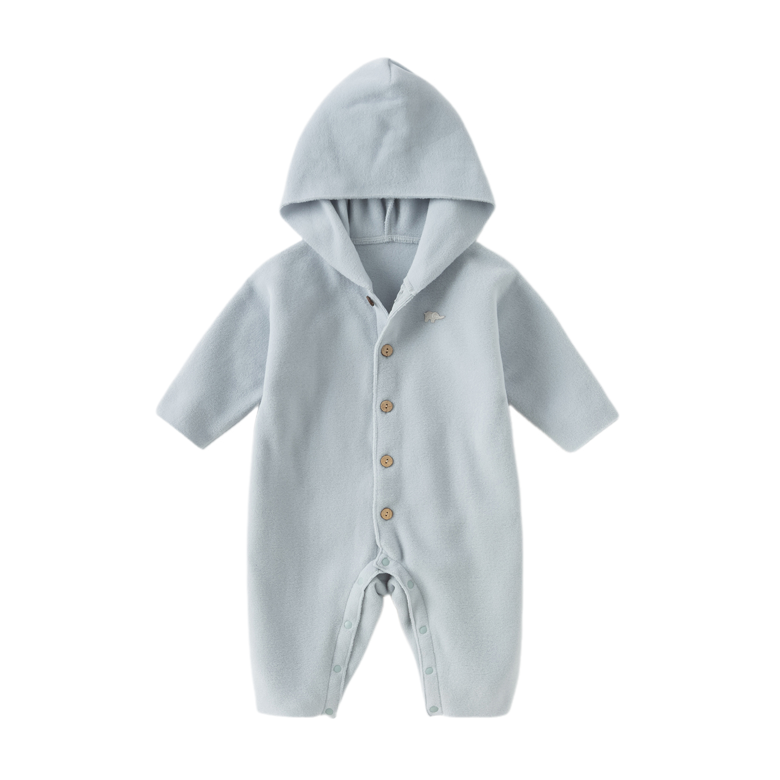 Dave&Bella Baby Girls/Boys Indoor Antistatic Hooded Crawling Romper