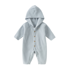 Dave&Bella Baby Girls/Boys Autumn Indoor Antistatic Hooded Crawling Romper