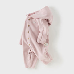 Dave&Bella Baby Girls/Boys Autumn Indoor Antistatic Hooded Crawling Romper