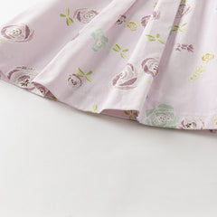 Dave&Bella Toddler Girls Summer Cute Pink Breathable Cotton Sleeveless A-line Dress