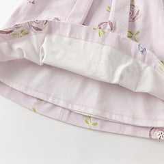 Dave&Bella Toddler Girls Summer Cute Pink Breathable Cotton Sleeveless A-line Dress