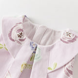 Dave&Bella Toddler Girls Summer Cute Pink Breathable Cotton Sleeveless A-line Dress