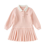 Dave&Bella Toddler Girls Cotton College Style A-line Dress