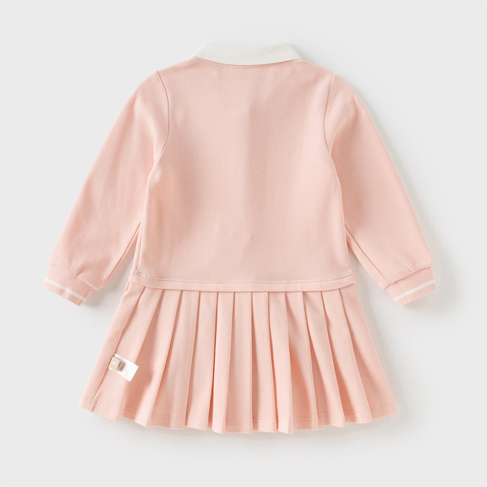 Dave&Bella Toddler Girls Cotton College Style A-line Dress