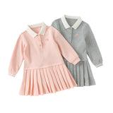 Dave&Bella Toddler Girls Cotton College Style A-line Dress