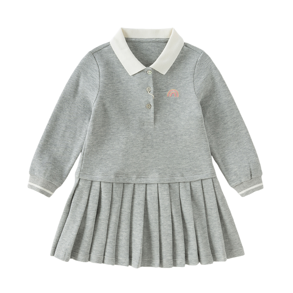 Dave&Bella Toddler Girls Cotton College Style A-line Dress