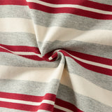Dave&Bella Toddler Boys Playful Red White Striped Two-piece Pants Suits