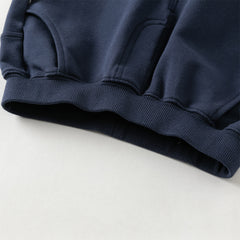 Dave&Bella Toddler Boys Playful Red White Striped Two-piece Pants Suits