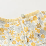 Dave&Bella Toddler Girls Fashion Floral Cotton Long-sleeved Top Pants Suits