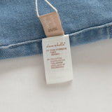 Dave&Bella Toddler Girls Denim Blue Comfortable Versatile Tiny Floral Embroidery Jeans