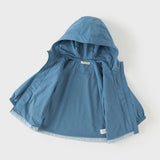Dave&Bella Toddler Boys Blue Waterproof Hooded Outdoor Jackets