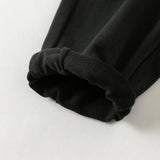 Dave&Bella Toddler Boys Carbon Black Hooded Warm Pant Suits