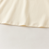 Dave&Bella Toddler Girls Beige/Purple Doll Collar Cute Print Cozy T-shirts