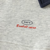 Dave&Bella Toddler Boys Light Grey Cute Print Daily Simple Versatile Polos