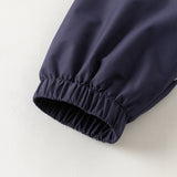 Dave&Bella Toddler Girls/Boys Purple/Navy Classic Waterproof Hooded Jackets