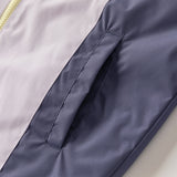 Dave&Bella Toddler Girls/Boys Purple/Navy Classic Waterproof Hooded Jackets