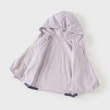 Dave&Bella Toddler Girls/Boys Purple/Navy Classic Waterproof Hooded Jackets