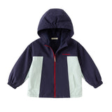 Dave&Bella Toddler Girls/Boys Purple/Navy Classic Waterproof Hooded Jackets