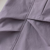 Dave&Bella Toddler Boys Purple/Light Khaki Adjustable-waistband Lightweight Pants