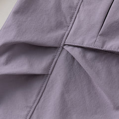 Dave&Bella Toddler Boys Purple/Light Khaki Adjustable-waistband Lightweight Pants