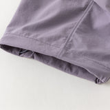 Dave&Bella Toddler Boys Purple/Light Khaki Adjustable-waistband Lightweight Pants
