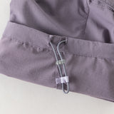Dave&Bella Toddler Boys Purple/Light Khaki Adjustable-waistband Lightweight Pants