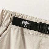 Dave&Bella Toddler Boys Purple/Light Khaki Adjustable-waistband Lightweight Pants