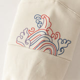 Dave&Bella Toddler Boys Apricot Traditional Chinese Embroidery Pant Suits
