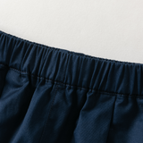 Dave&Bella Toddler Boys Khaki/Blue Cozy Cotton Elastic Waist Jogger Pants