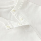 Dave&Bella Toddler Boys White Playful Airplane Embroidery Cotton Soft T-shirts