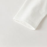 Dave&Bella Toddler Boys White Playful Airplane Embroidery Cotton Soft T-shirts