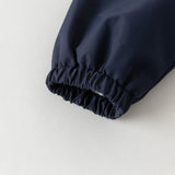 Dave&Bella Toddler Boys Navy Fleece Warm Versatile Turtle Waterproof Coats