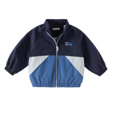 Dave&Bella Toddler Boys Navy Fleece Warm Versatile Turtle Waterproof Coats