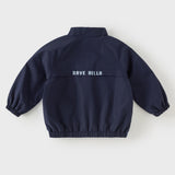 Dave&Bella Toddler Boys Navy Fleece Warm Versatile Turtle Waterproof Coats