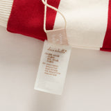 Dave&Bella Toddler Boys Red White Striped Cute Embroidery Daily Comfortable Sweatshirts