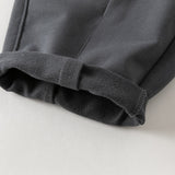 Dave&Bella Toddler Boys Grey/Apricot Daily Versatile Cozy Pants