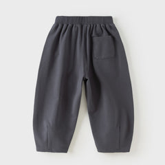 Dave&Bella Toddler Boys Grey/Apricot Daily Versatile Cozy Pants