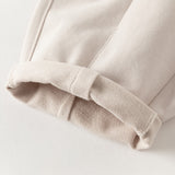 Dave&Bella Toddler Boys Grey/Apricot Daily Versatile Cozy Pants