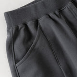 Dave&Bella Toddler Boys Grey/Apricot Daily Versatile Cozy Pants