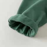 Dave&Bella Toddler Boys Green Versatile Comfortable Hooded Sweatshirts