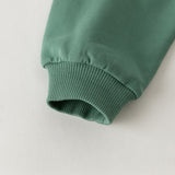 Dave&Bella Toddler Boys Green Versatile Comfortable Hooded Sweatshirts