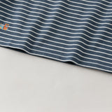 Dave&Bella Toddler Boys Navy/Brown Striped Cotton Casual Long Sleeve T-shirt