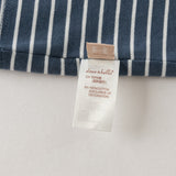 Dave&Bella Toddler Boys Navy/Brown Striped Cotton Casual Long Sleeve T-shirt