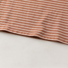 Dave&Bella Toddler Boys Navy/Brown Striped Cotton Casual Long Sleeve T-shirt