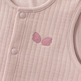 Dave&Bella Toddler Girls Khaki/Pink Cute Print Warm Outwear Cozy Cotton Vests