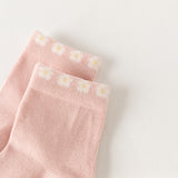 Dave&Bella Toddler Girls Love /Flower Group Cute Print Soft Casual Short Socks[Pack of 2]