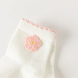 Dave&Bella Toddler Girls Love /Flower Group Cute Print Soft Casual Short Socks[Pack of 2]