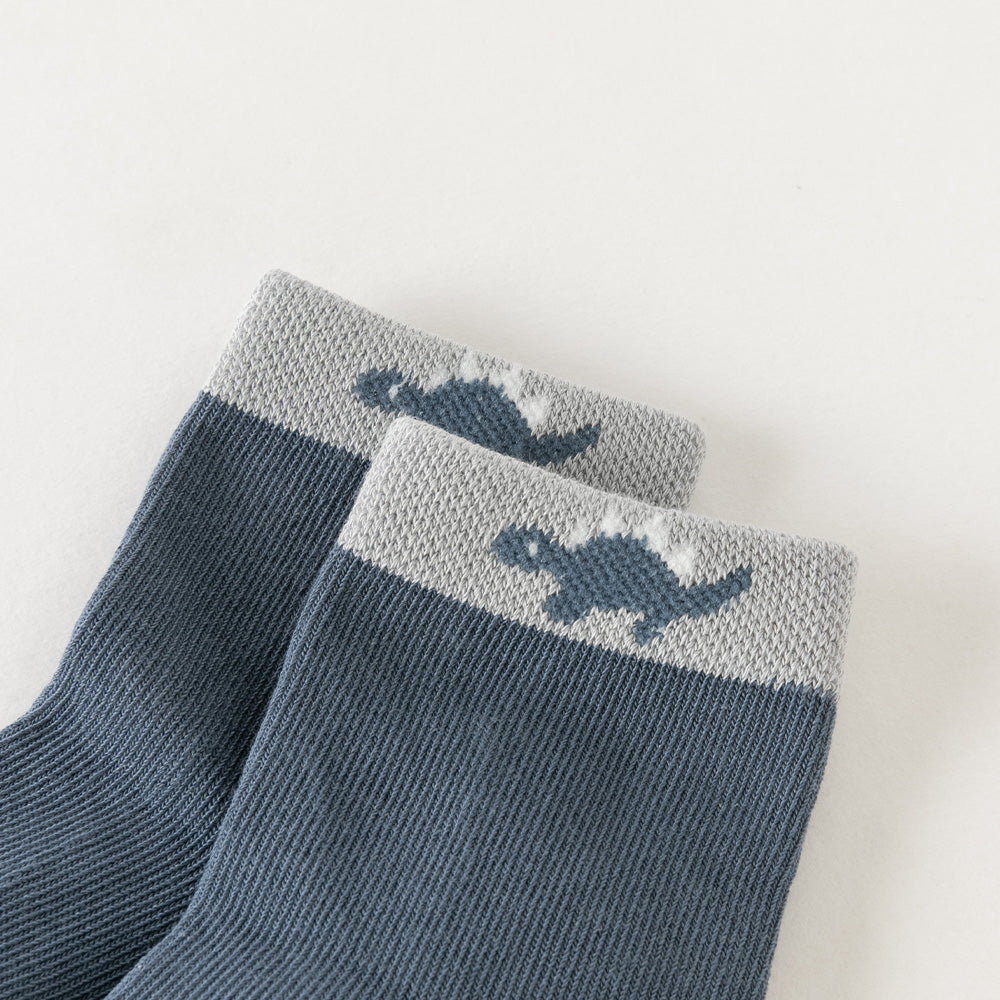 Dave&Bella Toddler Boys Cute Animals Print Cozy Socks