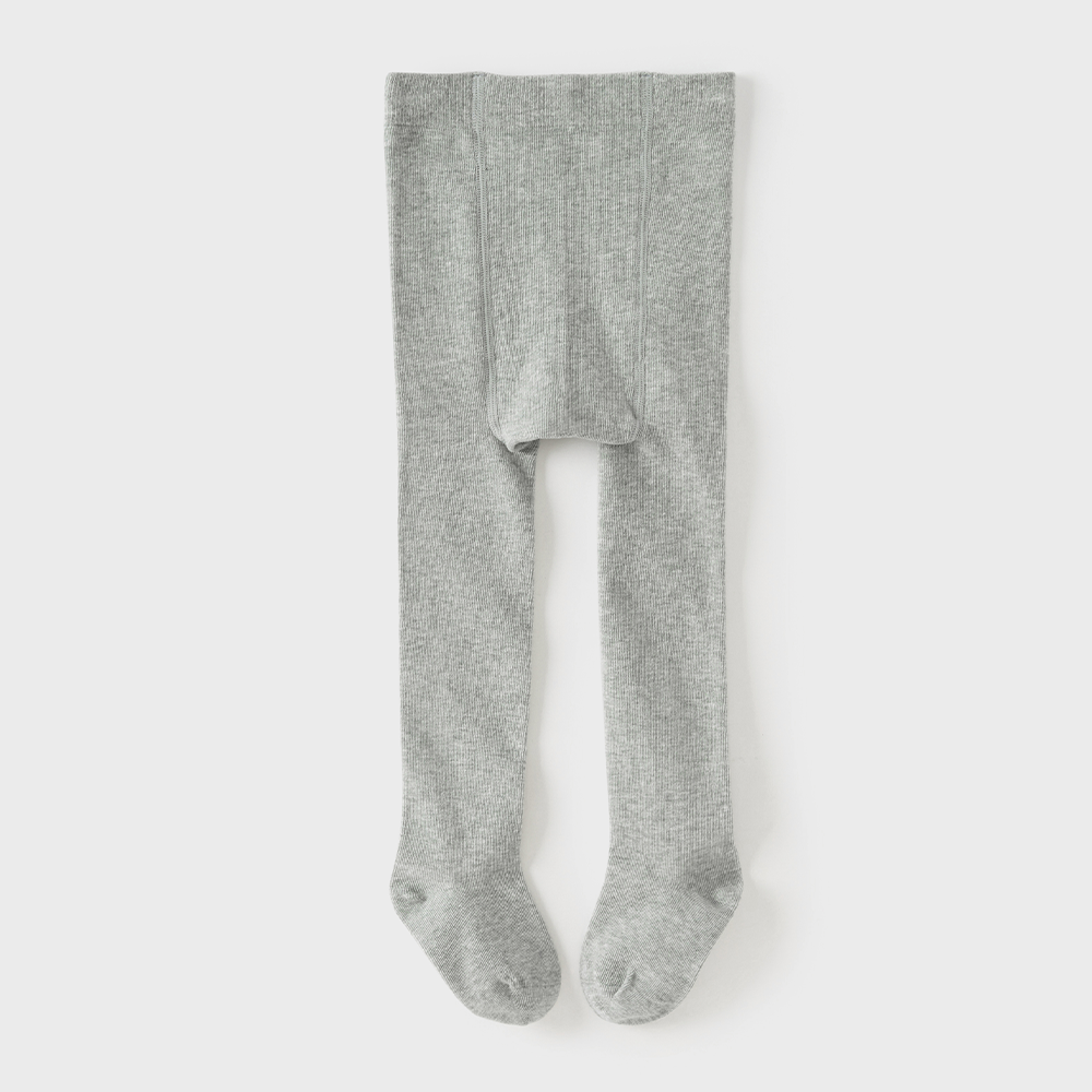 Dave&Bella Toddler Girls Grey Elegant Slim Stretchable Footed Lightweight Tights